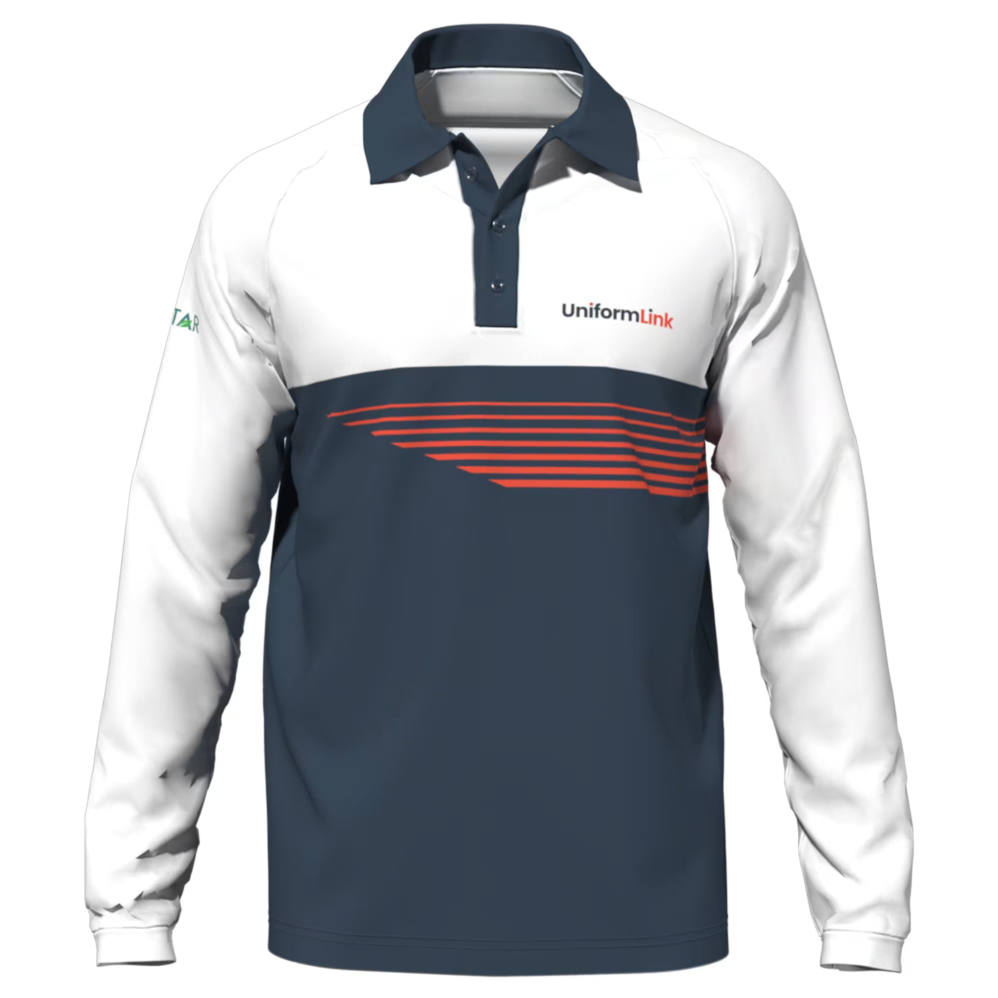Custom Sublimated Unisex Long Sleeve Raglan T‑Shirt – Straight Bottom Hem - Featured Image | Uniform Link