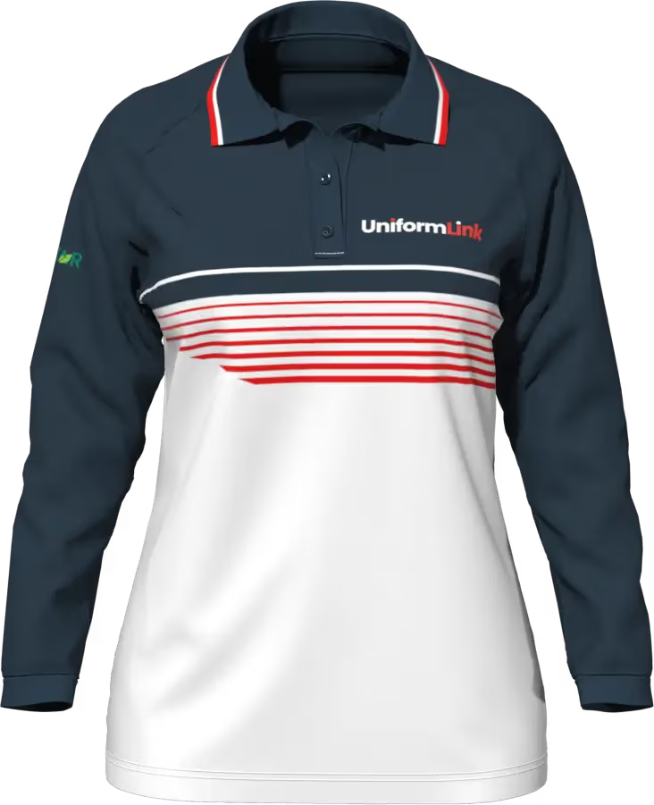 Custom Sublimated Women's Long Sleeve Raglan T‑Shirt – Straight Bottom Hem - Featured Image | Uniform Link