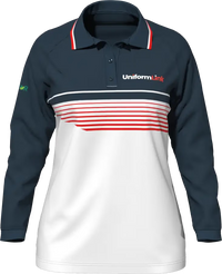 Custom Sublimated Women's Long Sleeve Raglan T‑Shirt – Straight Bottom Hem - Featured Image | Uniform Link
