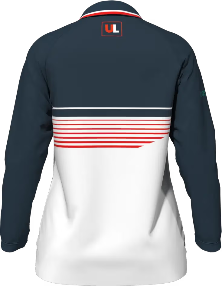 Custom Sublimated Women's Long Sleeve Raglan T‑Shirt – Straight Bottom Hem - Product Image | Uniform Link