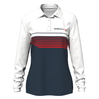 Custom Sublimated Women’s Long Sleeve Polo - Featured Image | Uniform Link