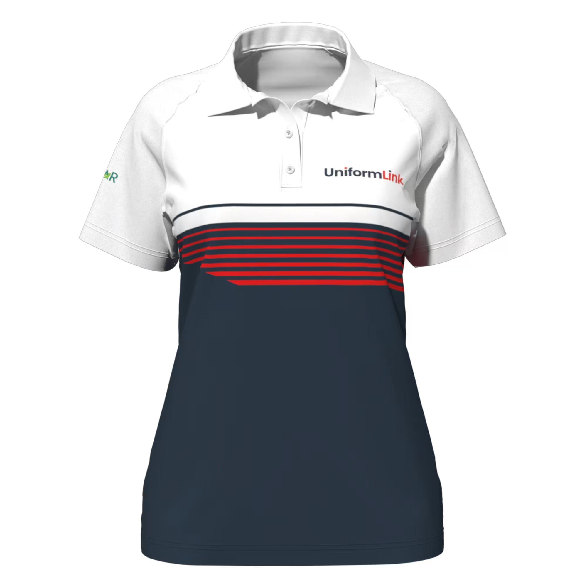 Custom Sublimated Women's Short Sleeve Raglan T‑Shirt – Straight Bottom Hem - Featured Image | Uniform Link