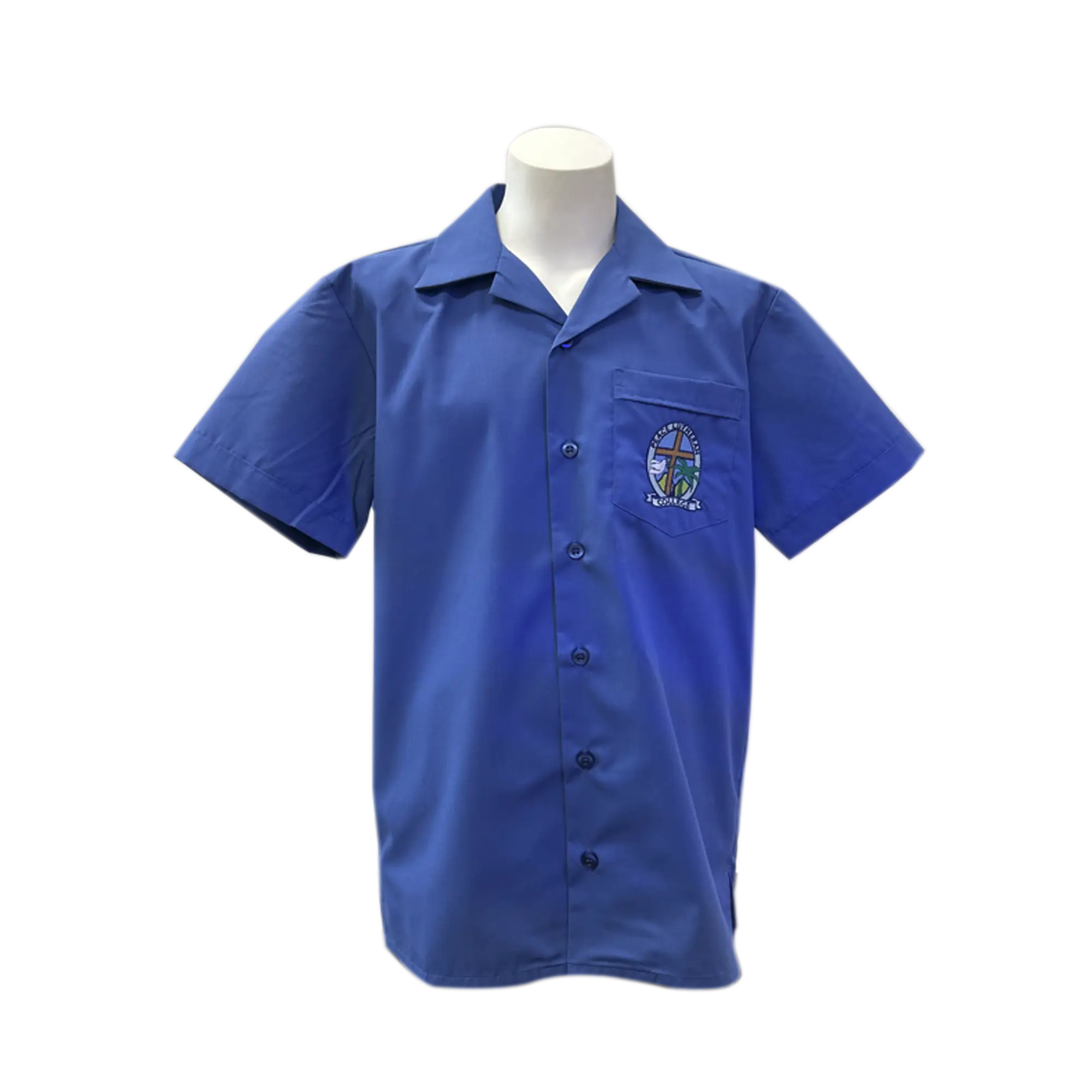 Peace Lutheran College Mid Shirt Blue - Featured Image | Uniform Link