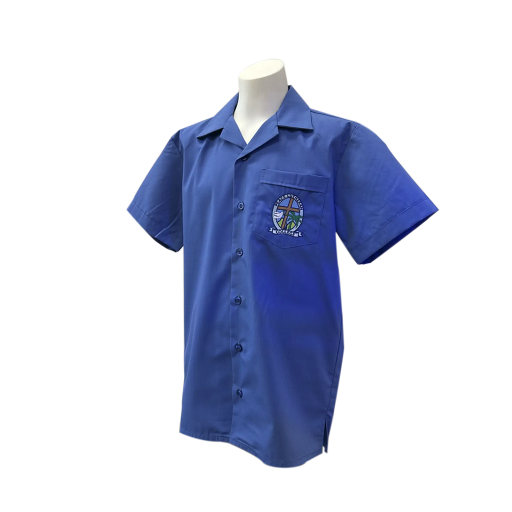 Peace Lutheran College Mid Shirt Blue - Product Image 1 | Uniform Link