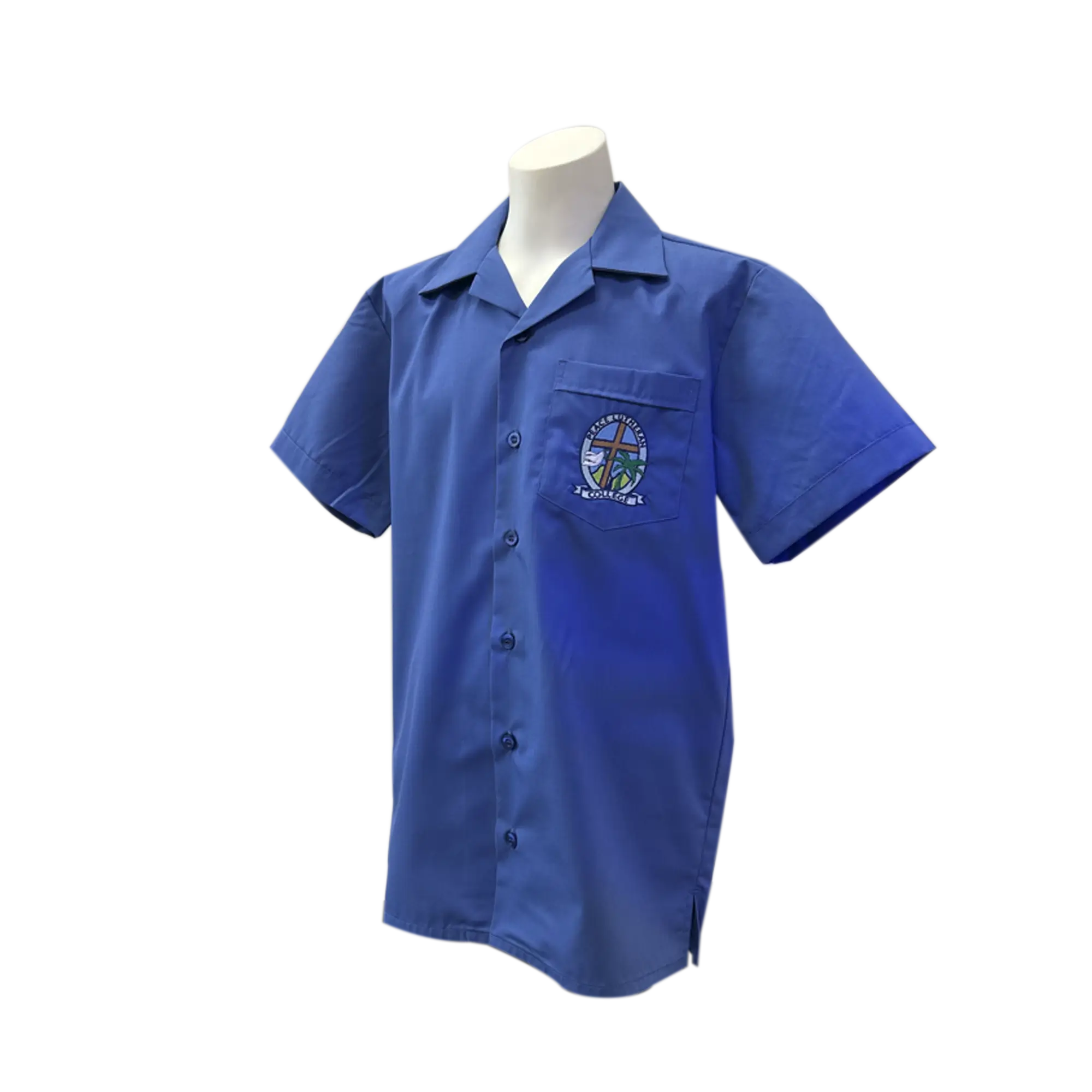 Peace Lutheran College Mid Shirt Blue - Product Image 1 | Uniform Link