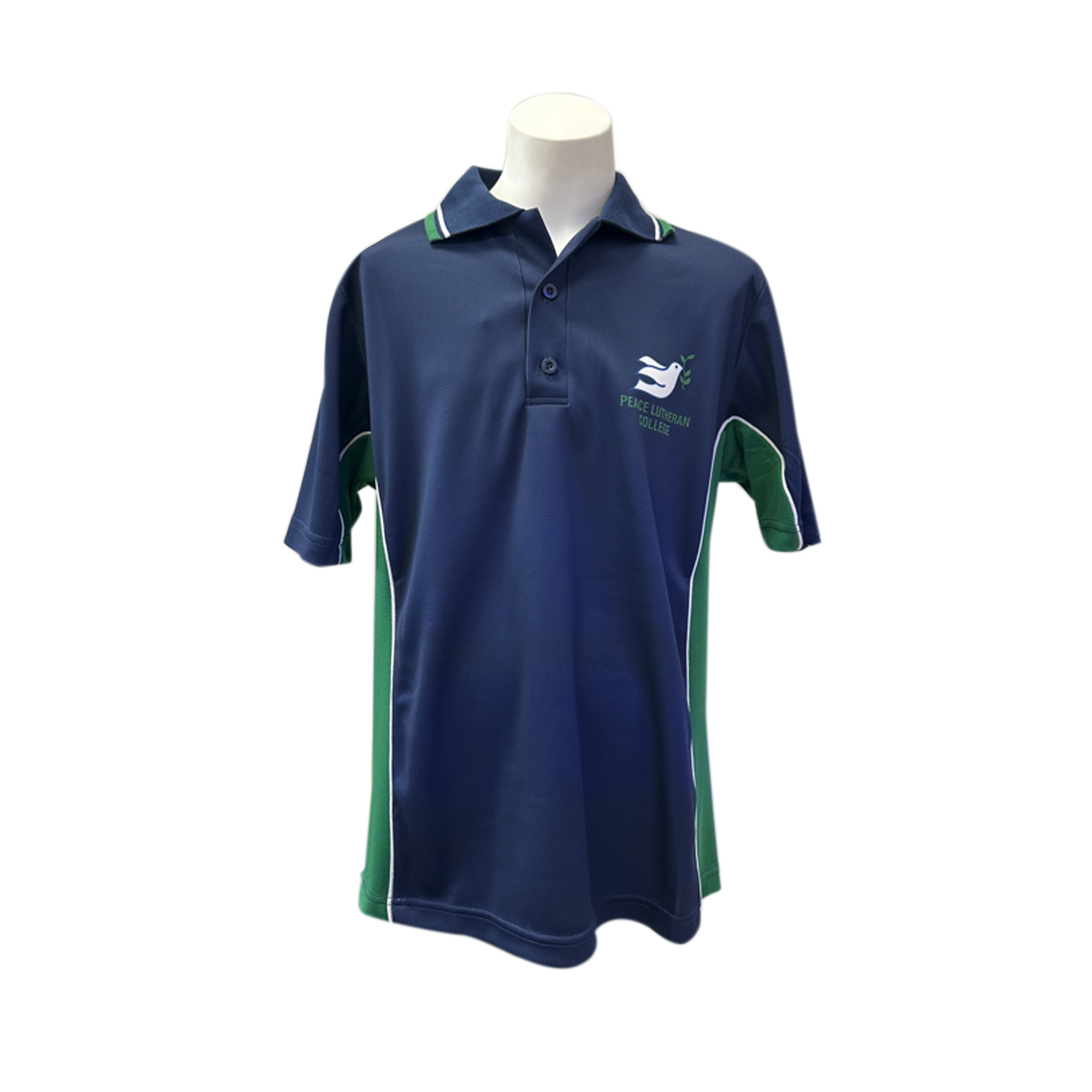 Peace Lutheran College Sports Polo Emerald