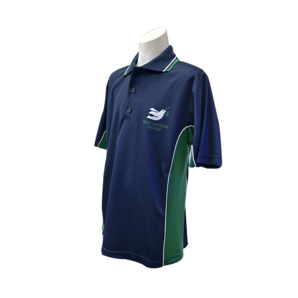 Peace Lutheran College Sports Polo Emerald