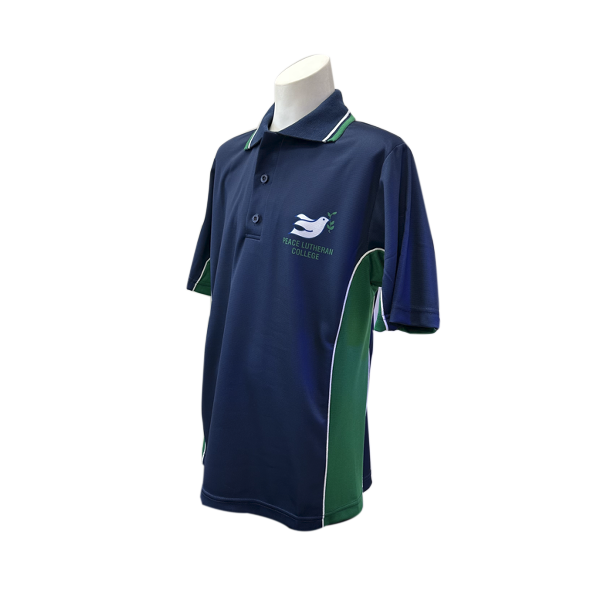 Peace Lutheran College Sports Polo Emerald