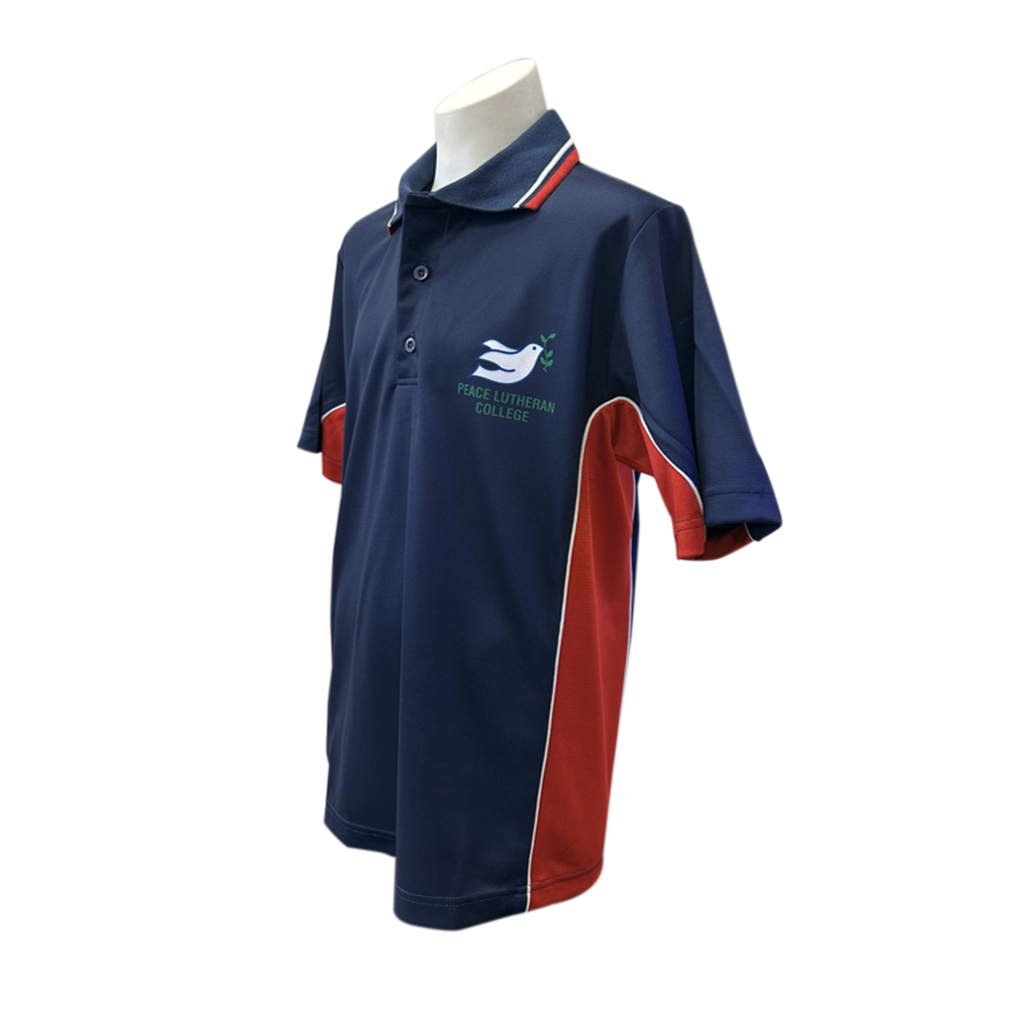 Peace Lutheran College Sports Polo  Red