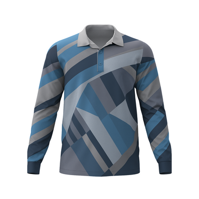 Custom Sublimated Unisex Long Sleeve Polo – Fishing Shirt