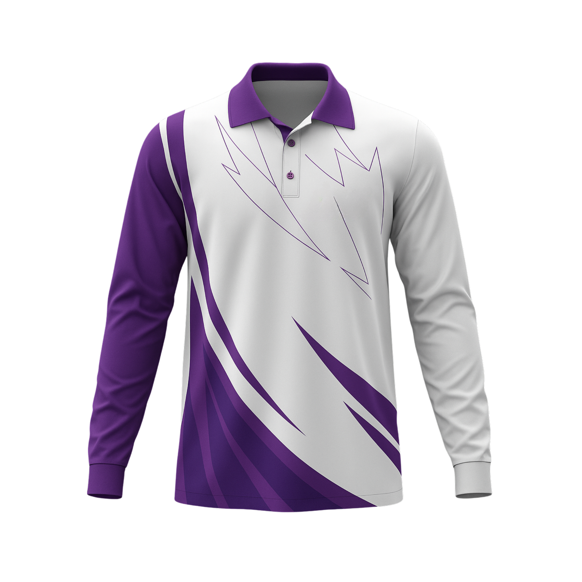 Custom Sublimated Unisex Long Sleeve Polo – Fishing Shirt