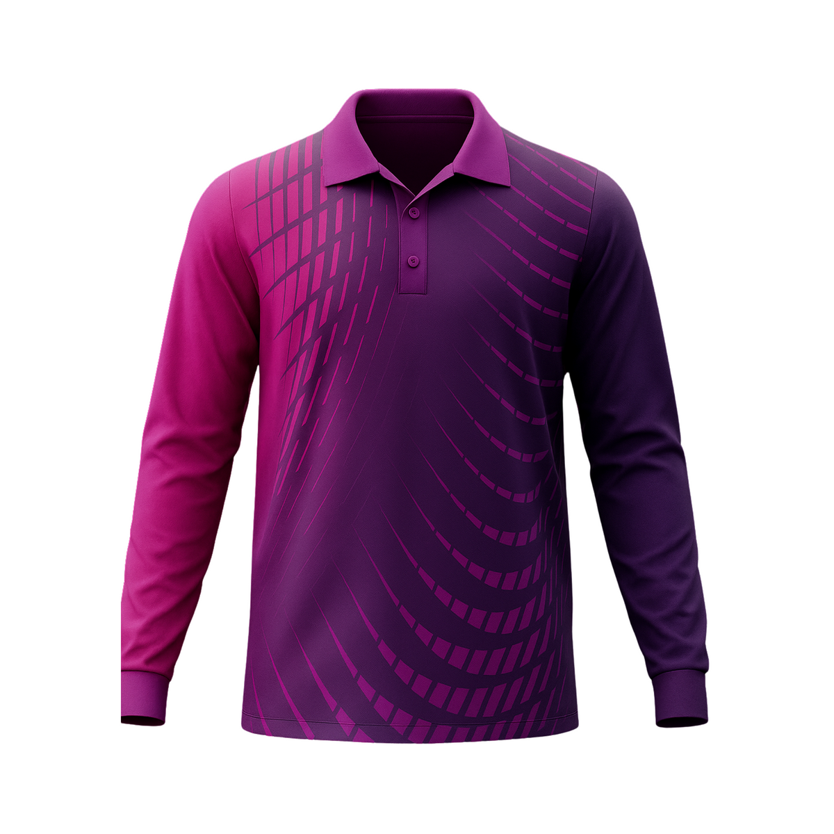 Custom Sublimated Unisex Long Sleeve Polo – Fishing Shirt