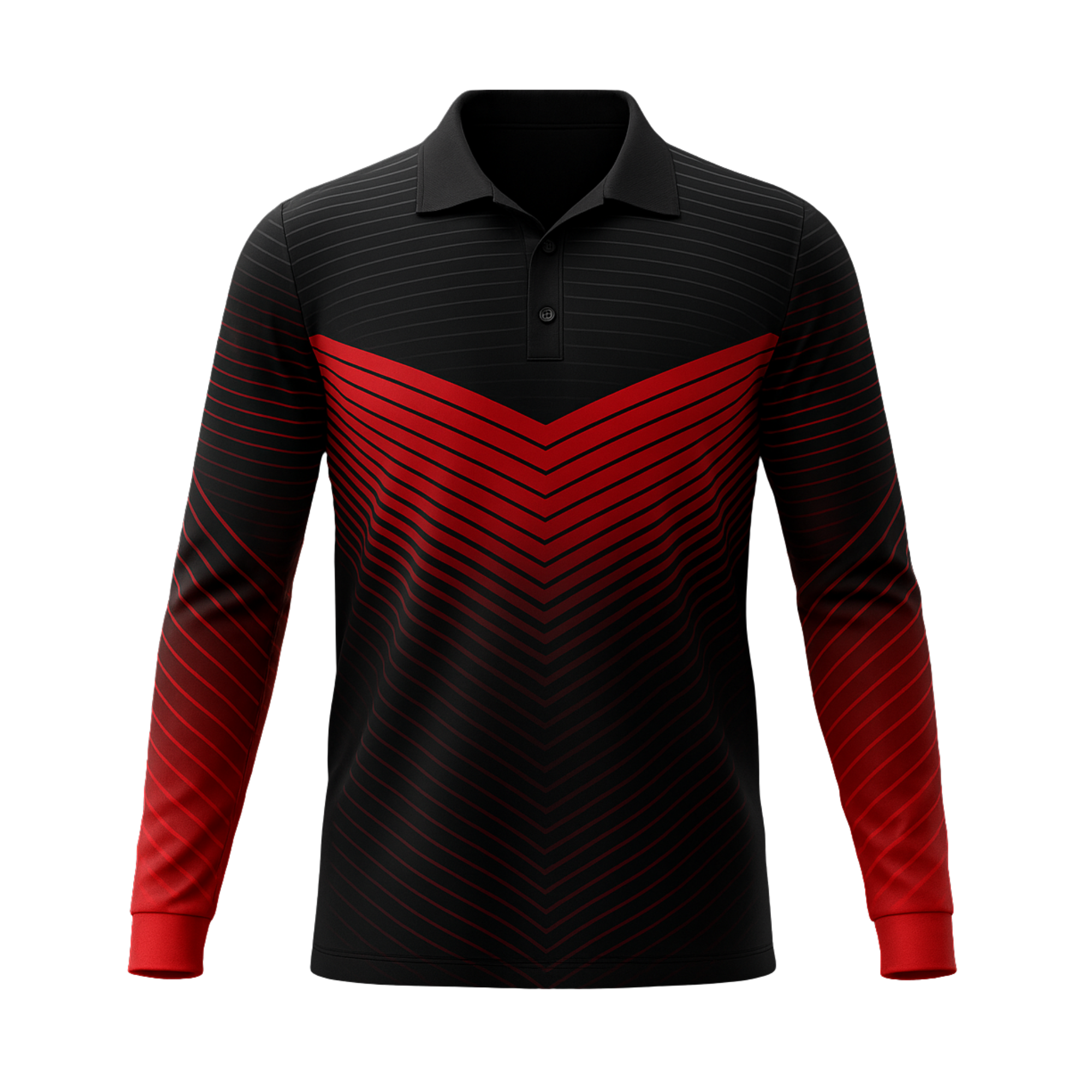 Custom Sublimated Unisex Long Sleeve Polo – Fishing Shirt