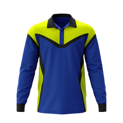 Custom Sublimated Unisex Long Sleeve Polo – Fishing Shirt