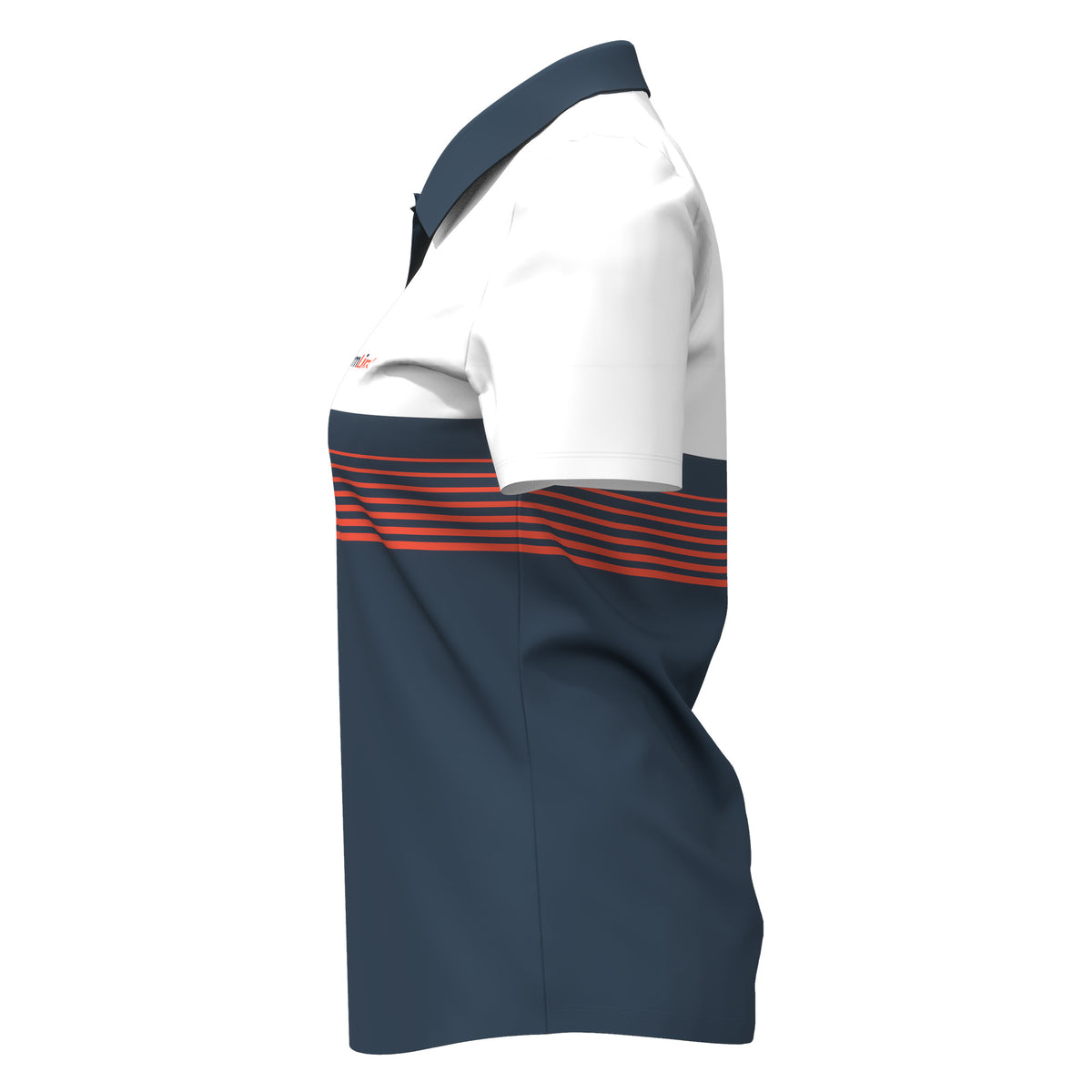 Custom Sublimated Women’s Short Sleeve Polo – Scalloped Hem