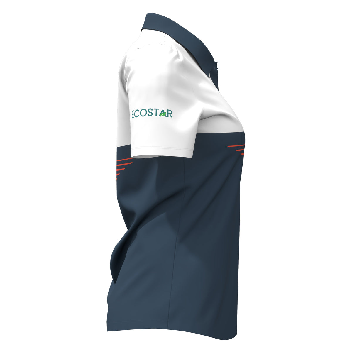 Custom Sublimated Women’s Short Sleeve Polo – Scalloped Hem