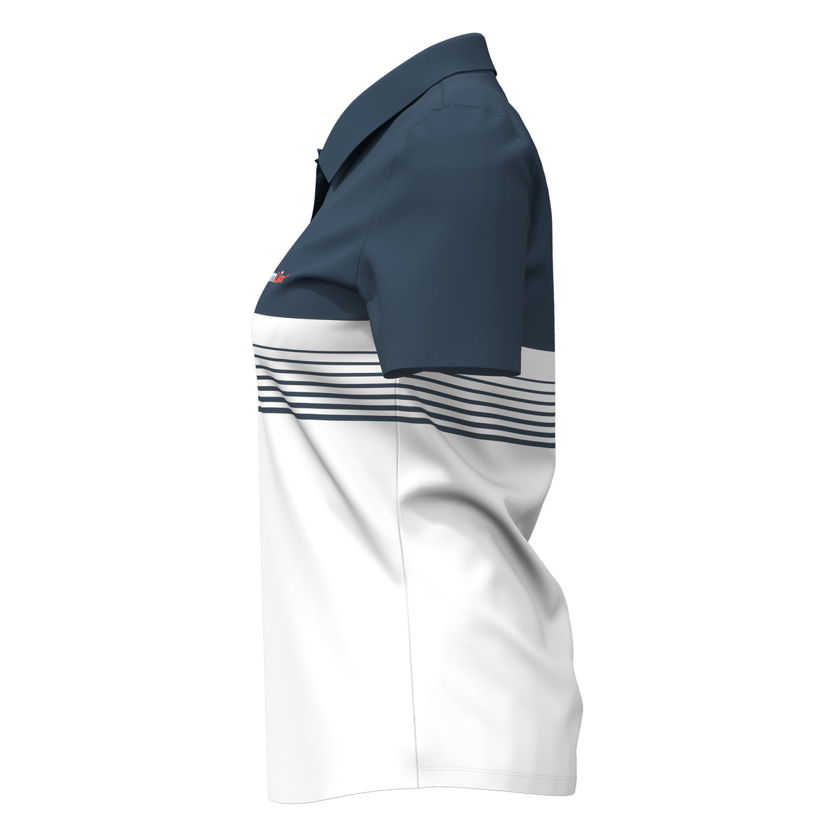 Custom Sublimated Women’s Short Sleeve Polo – Scalloped Hem