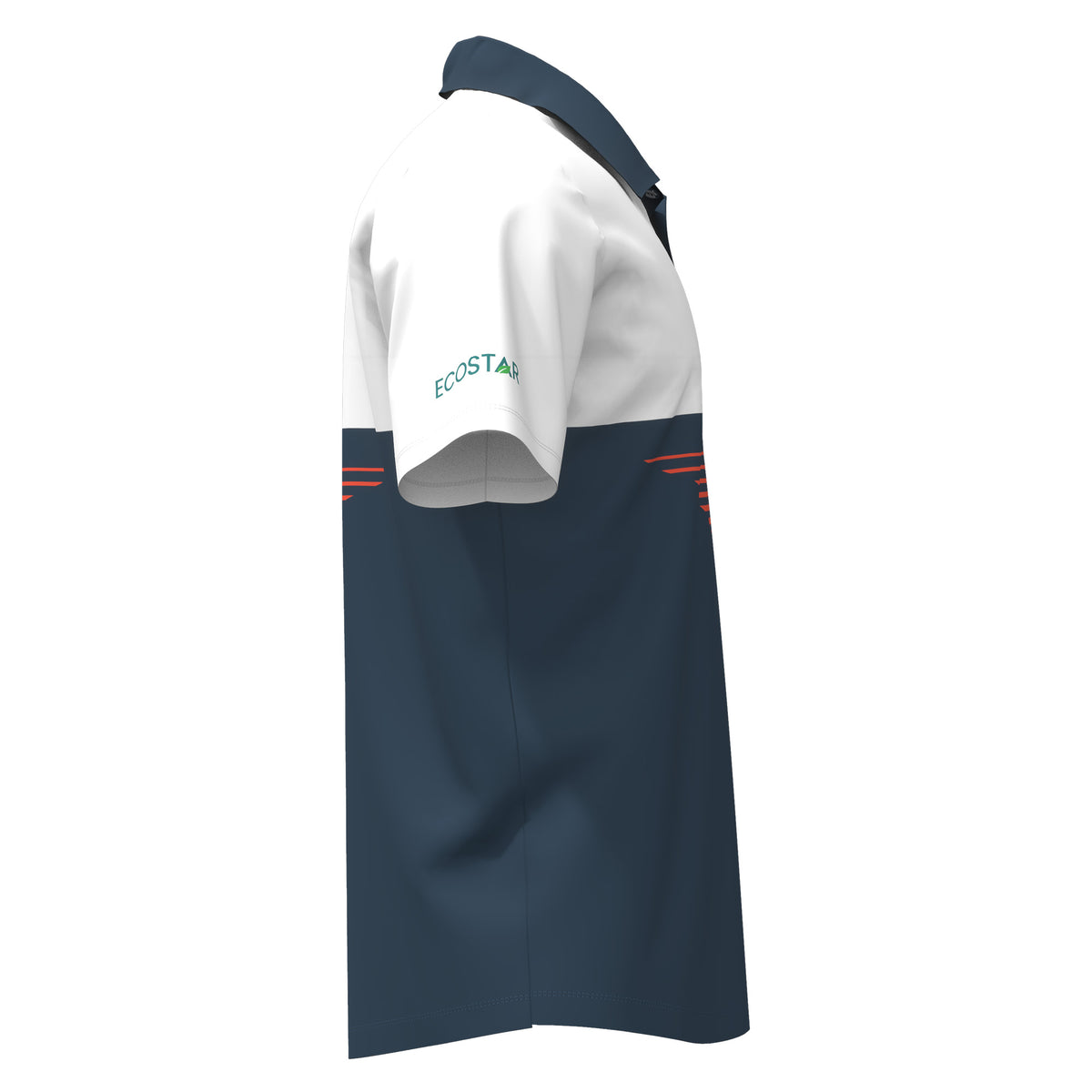 Custom Sublimated Unisex Short Sleeve Polo – Scalloped Hem