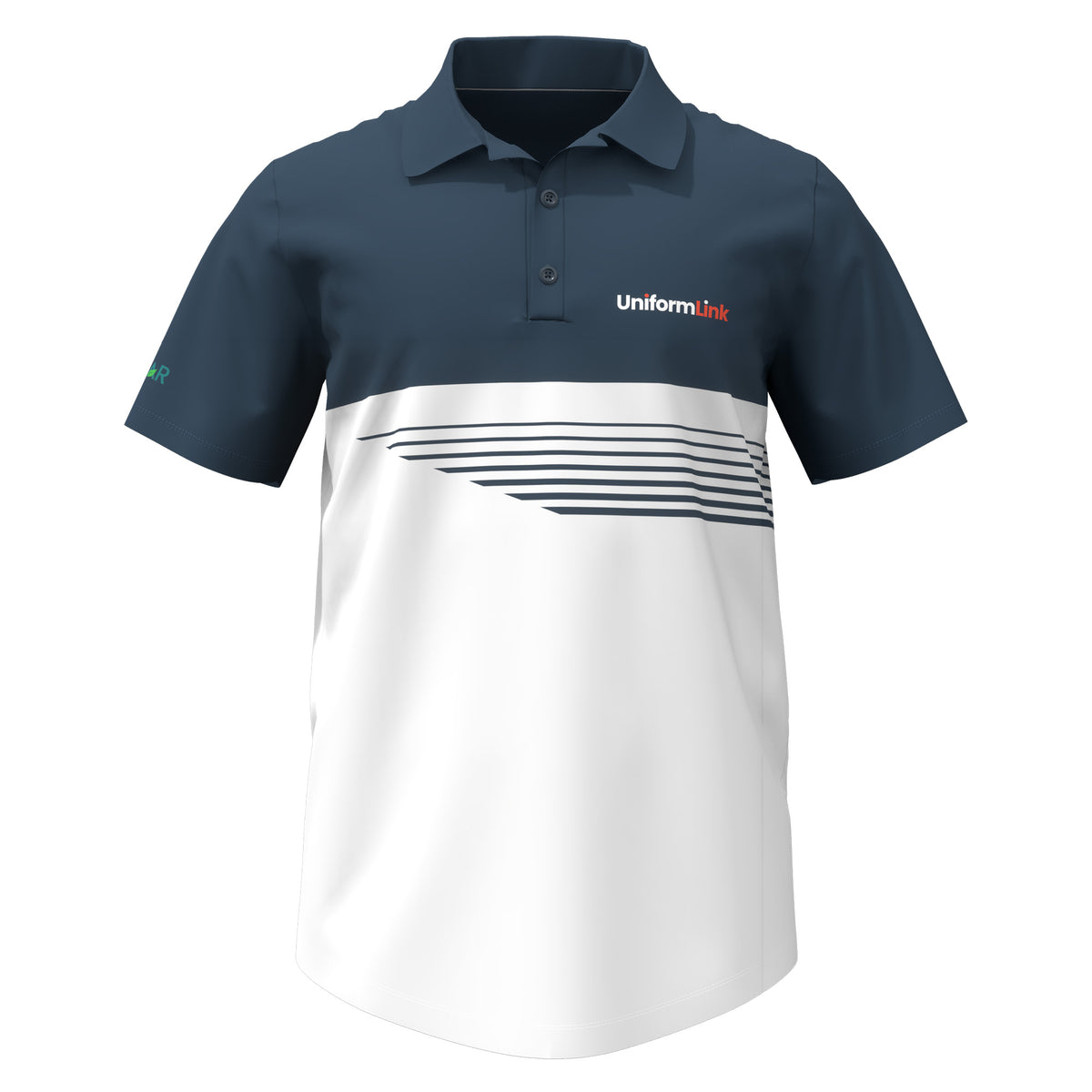 Custom Sublimated Unisex Short Sleeve Polo – Scalloped Hem