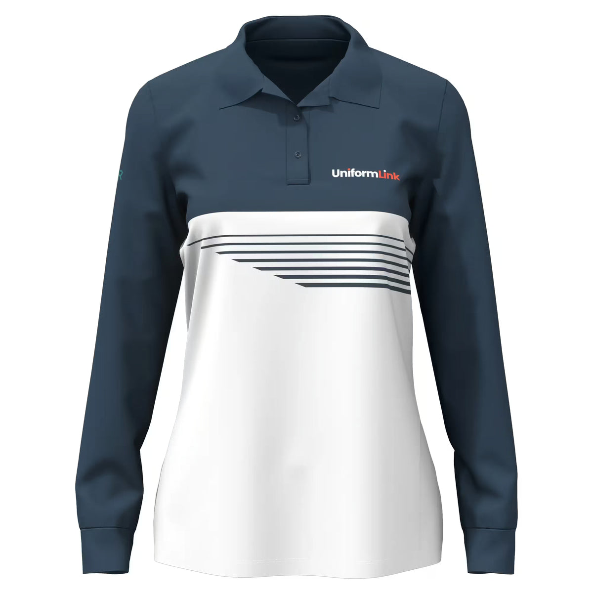 Custom Sublimated Women's Long Sleeve Polo – Fishing Shirt - Design 17 - Featured Image | Uniform Link