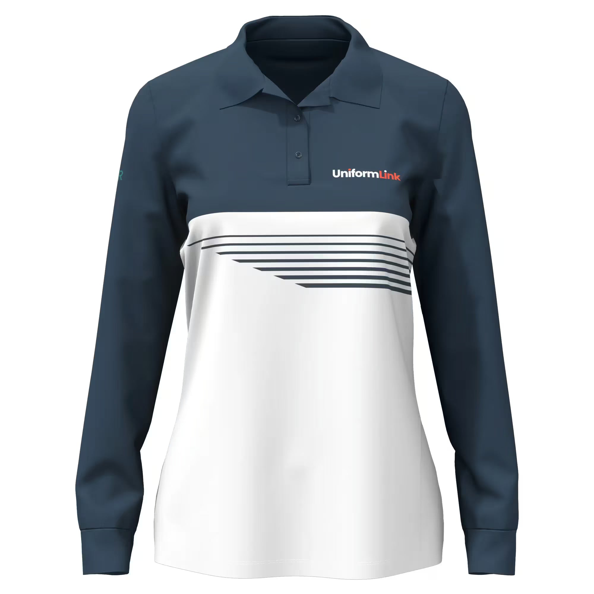 Custom Sublimated Women's Long Sleeve Polo – Fishing Shirt - Design 17 - Featured Image | Uniform Link
