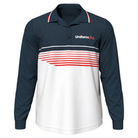 Custom Sublimated Unisex Long Sleeve Polo - Featured Image | Uniform Link