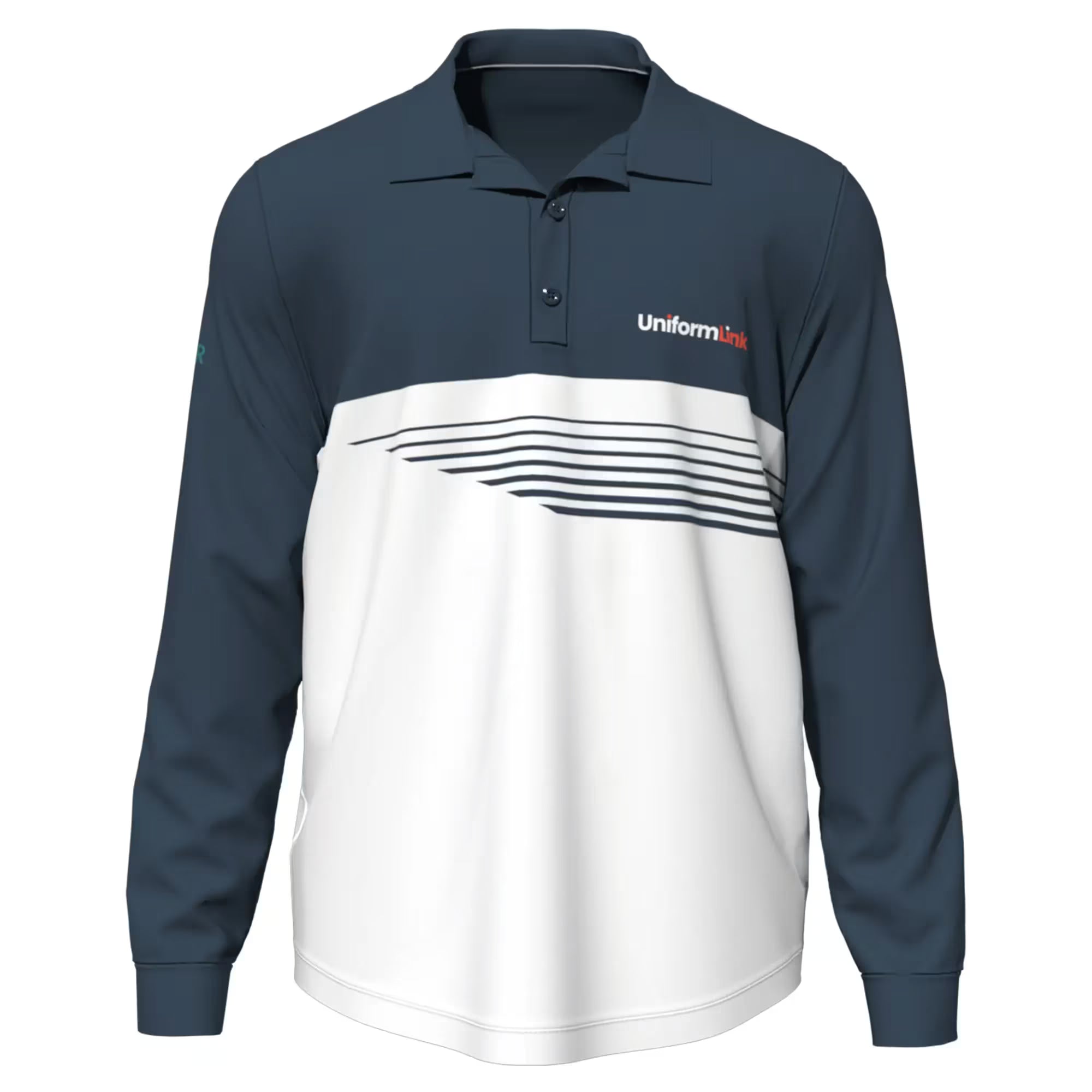 Custom Sublimated Unisex Long Sleeve Polo
