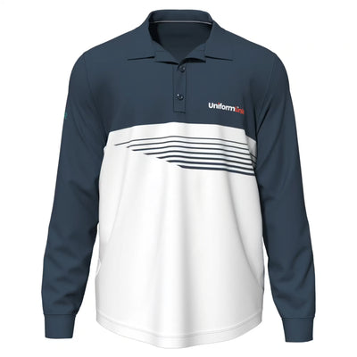 Custom Sublimated Unisex Long Sleeve Polo