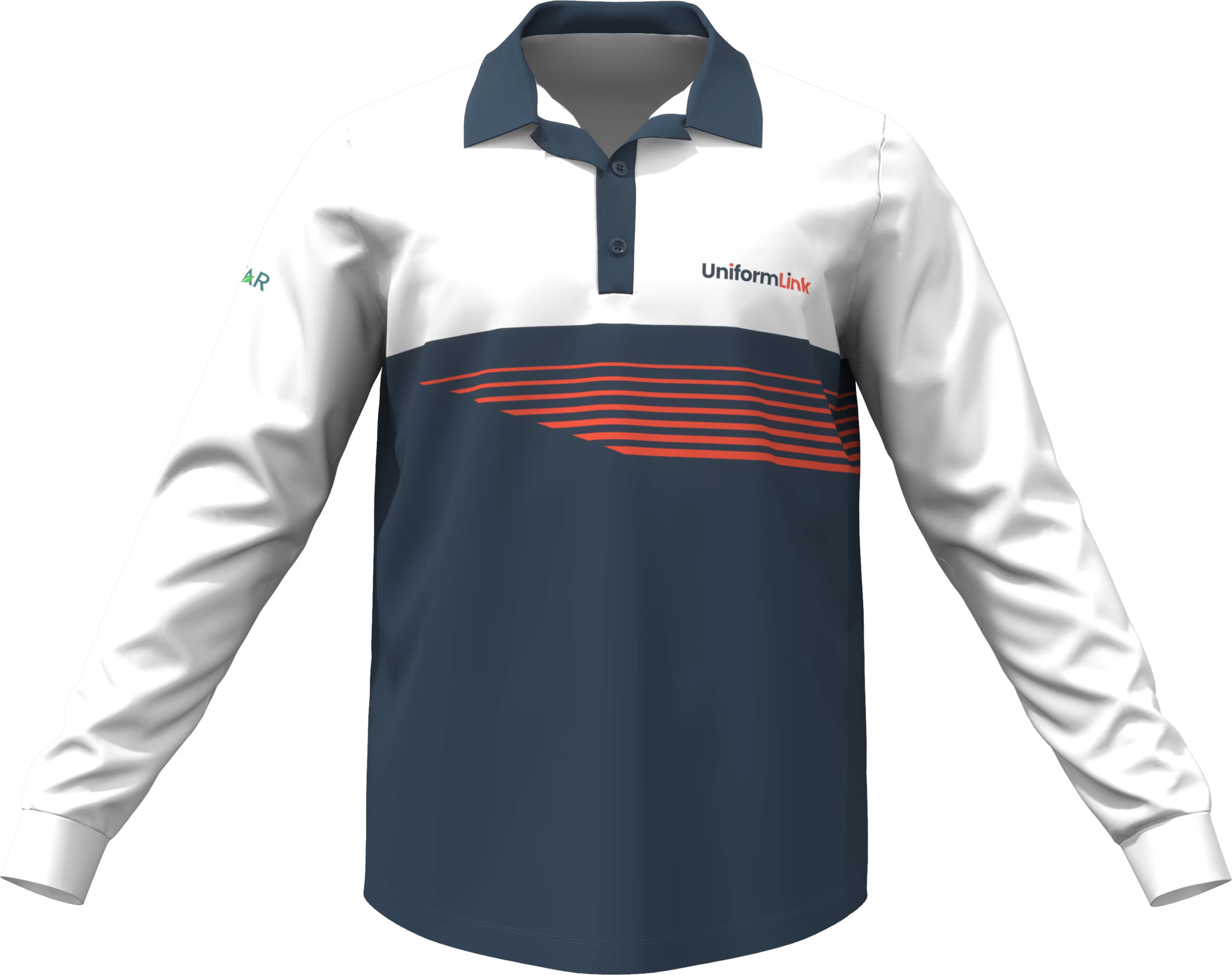 Custom Sublimated Unisex Long Sleeve Polo