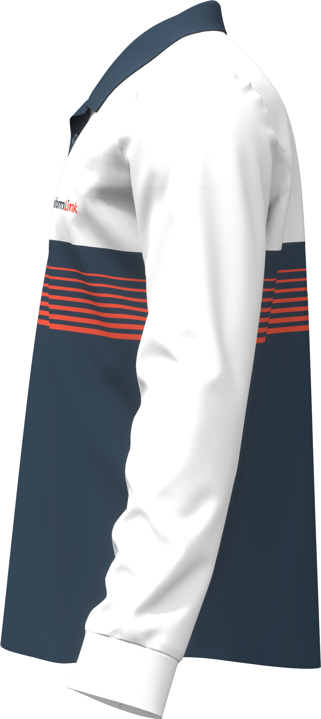 Custom Sublimated Unisex Long Sleeve Polo