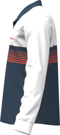 Custom Sublimated Unisex Long Sleeve Polo
