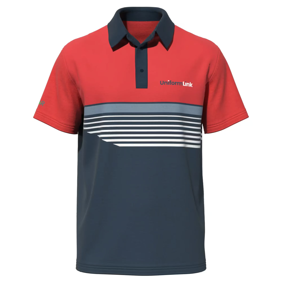 Custom Sublimated Unisex Short Sleeve Polo – Side Split