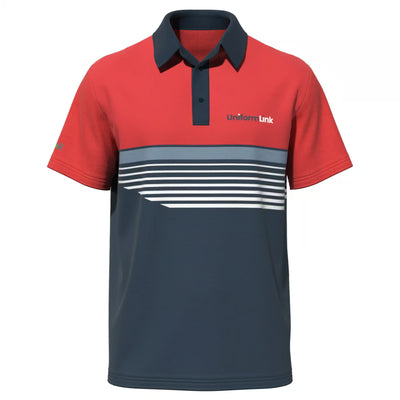 Custom Sublimated Unisex Short Sleeve Polo – Side Split