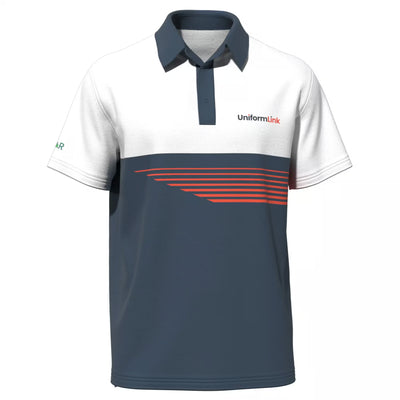 Custom Sublimated Unisex Short Sleeve Polo – Side Split