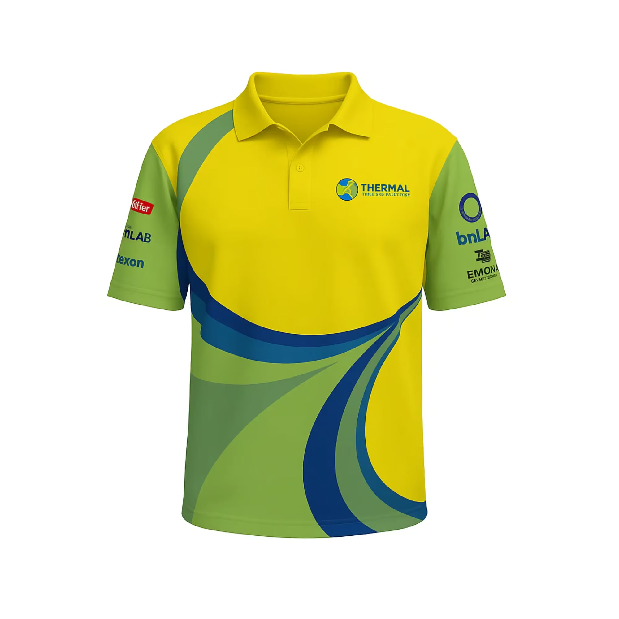 Custom Sublimated Unisex Short Sleeve Polo – Side Split