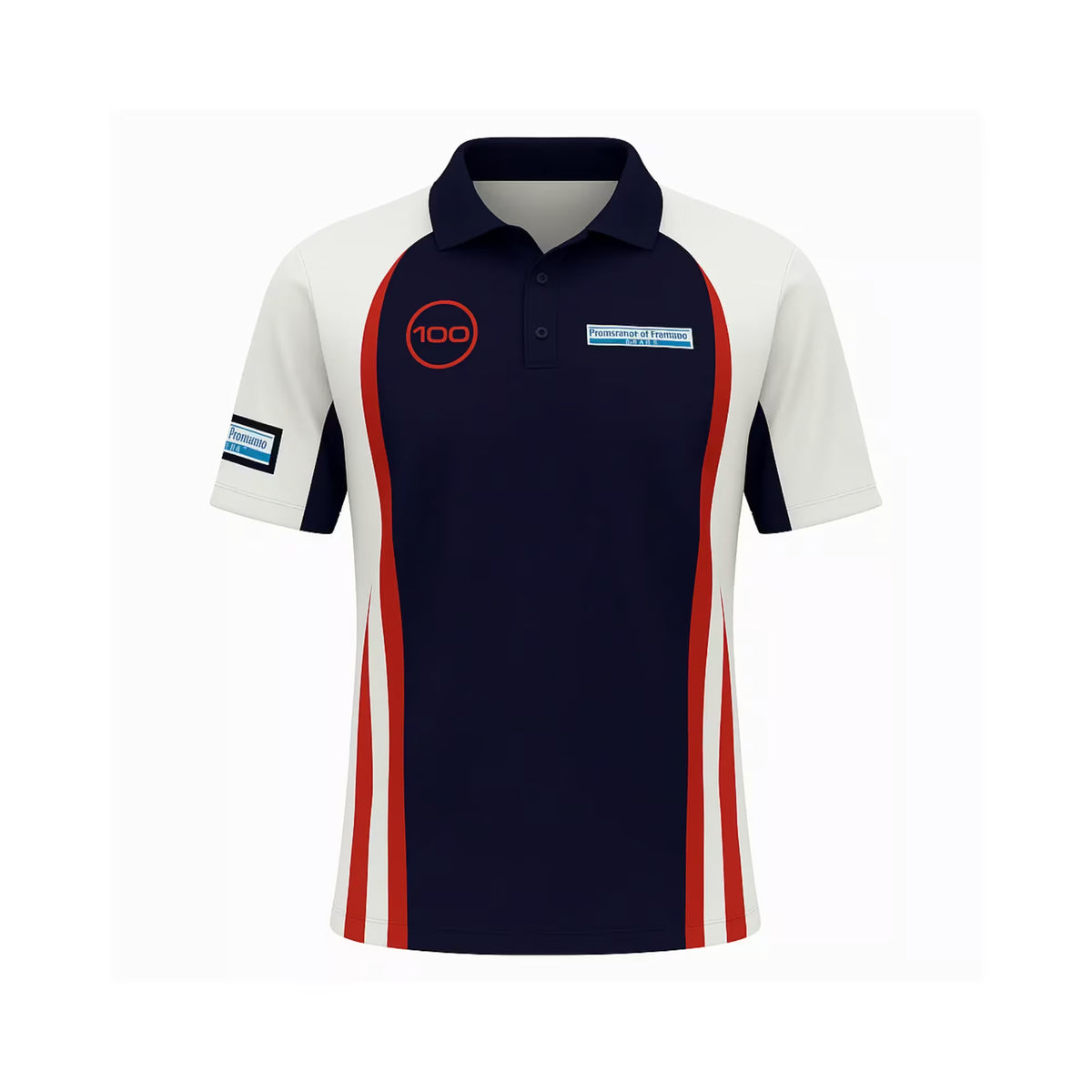 Custom Sublimated Unisex Short Sleeve Polo – Side Split