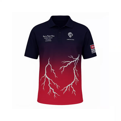 Custom Sublimated Unisex Short Sleeve Polo – Side Split