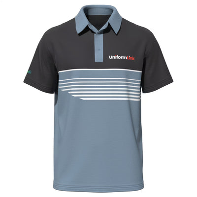Custom Sublimated Unisex Short Sleeve Polo – Side Split