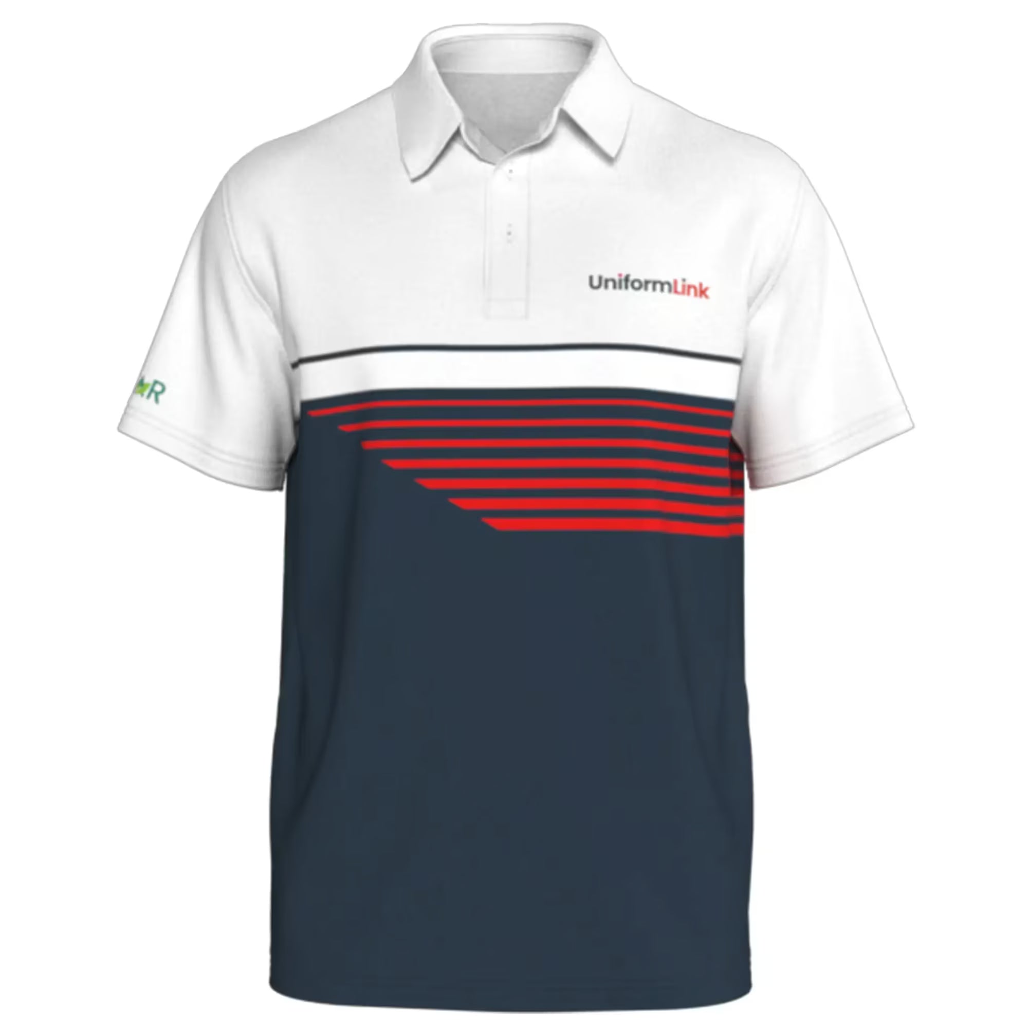Custom Sublimated Unisex Short Sleeve Polo – Side Split