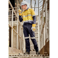 Mens Orange Flame Taped Cargo Pant (Regular) - Syzmik - Product Image 1 | Uniform Link