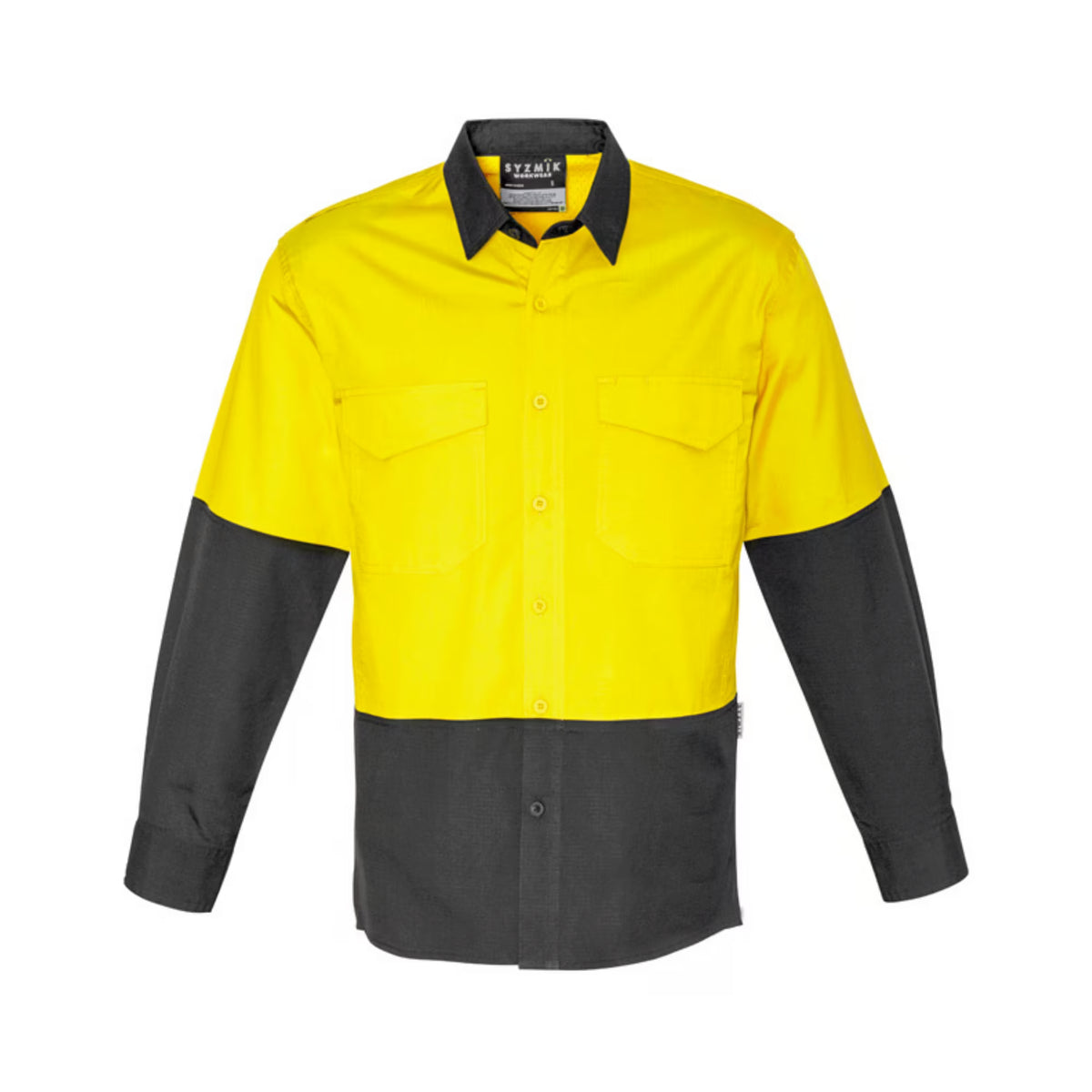 Mens Rugged Cooling Hi Vis Long Sleeve Shirt - Syzmik - Product Image | Uniform Link