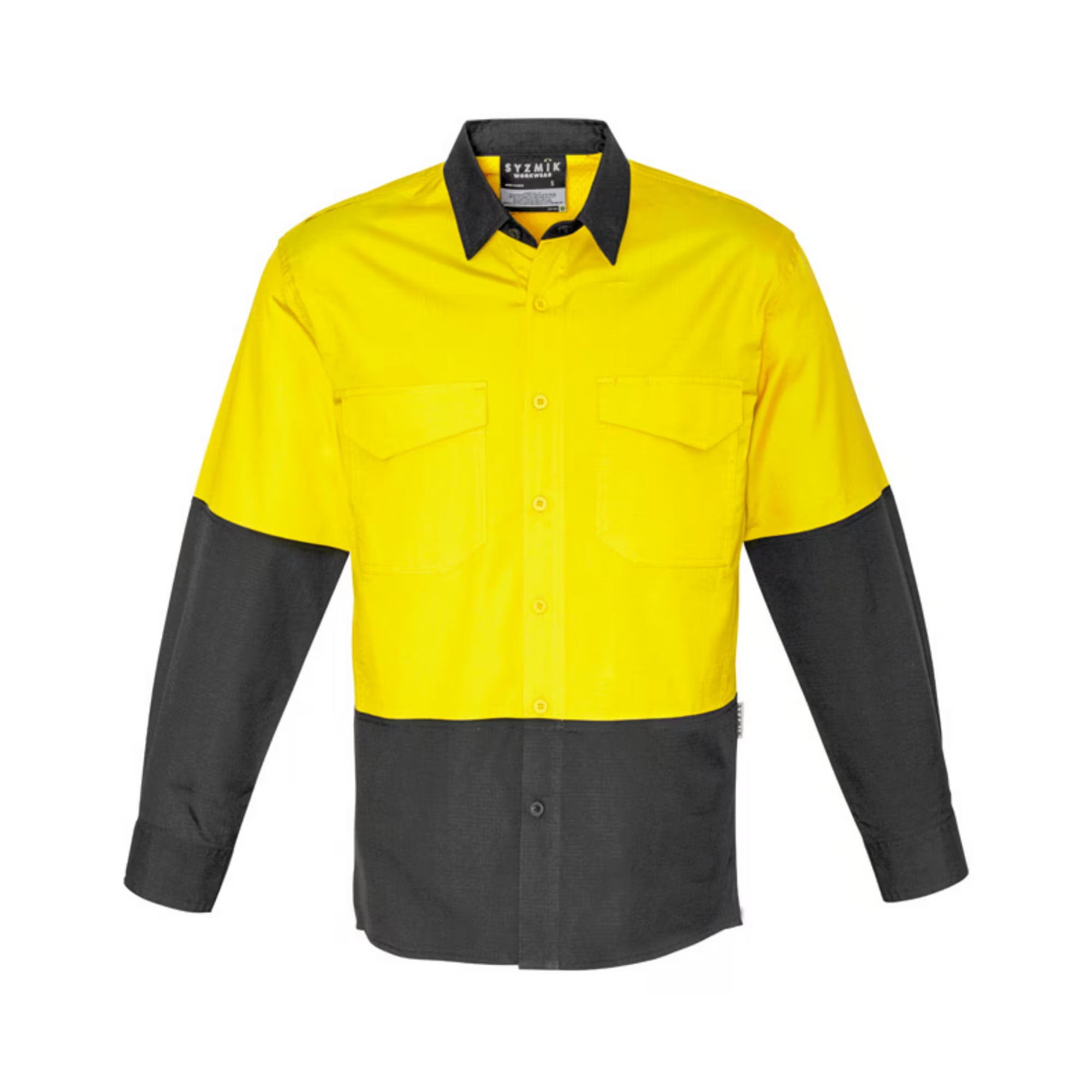 Mens Rugged Cooling Hi Vis Long Sleeve Shirt - Syzmik - Product Image | Uniform Link