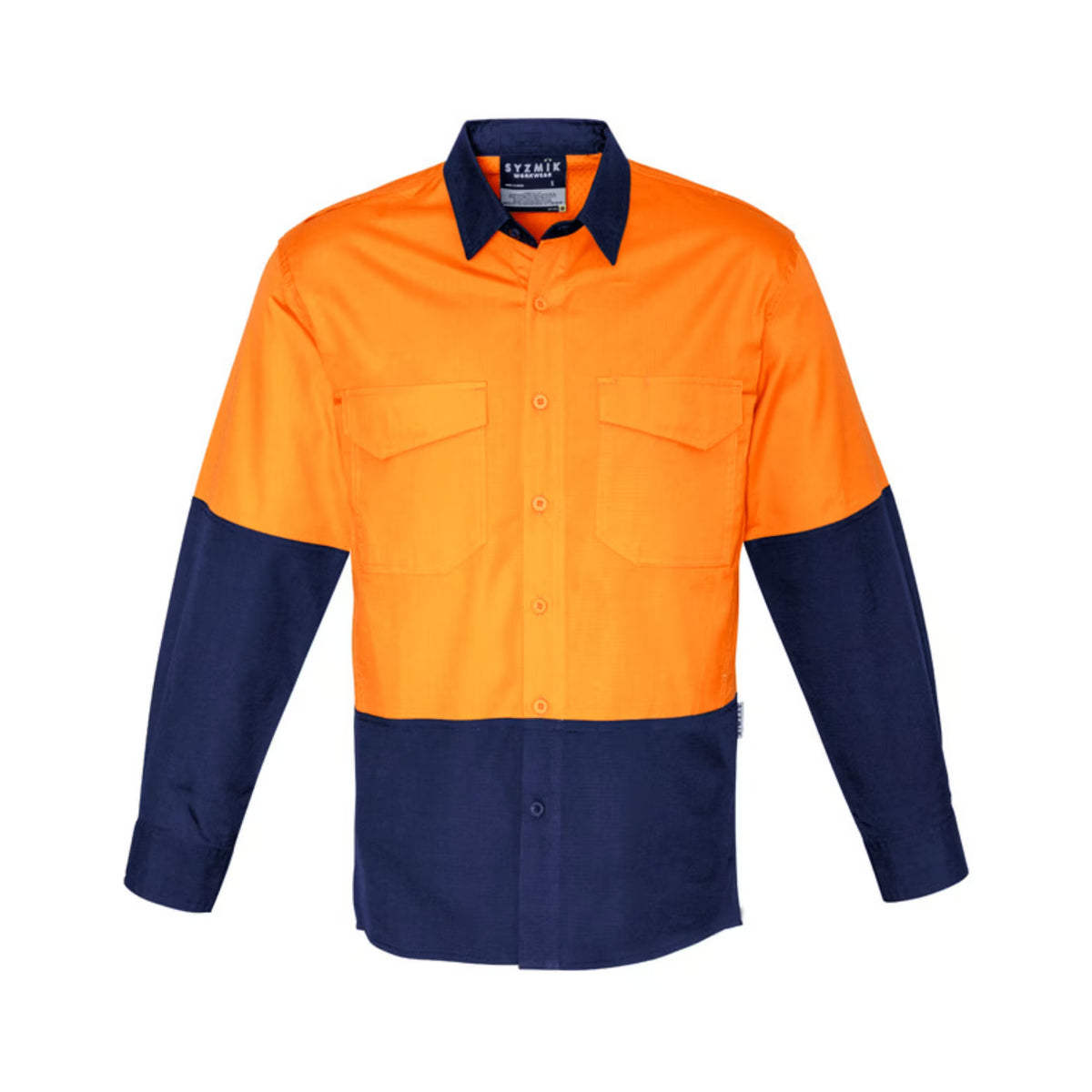 Mens Rugged Cooling Hi Vis Long Sleeve Shirt - Syzmik