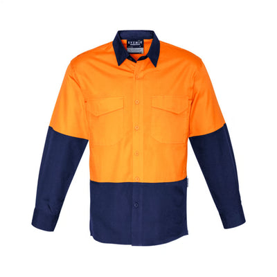 Mens Rugged Cooling Hi Vis Long Sleeve Shirt - Syzmik