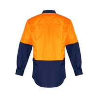 Mens Rugged Cooling Hi Vis Long Sleeve Shirt - Syzmik