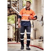 Mens Rugged Cooling Hi Vis Segmented Tape Long Sleeve Shirt - Syzmik - Product Image 2 | Uniform Link