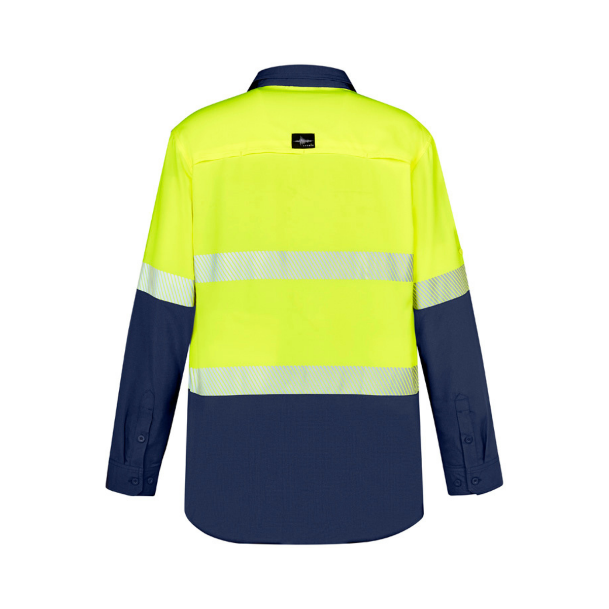 Mens Hi Vis Outdoor Segmented Tape Long Sleeve Shirt - Syzmik