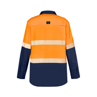 Mens Hi Vis Outdoor Segmented Tape Long Sleeve Shirt - Syzmik