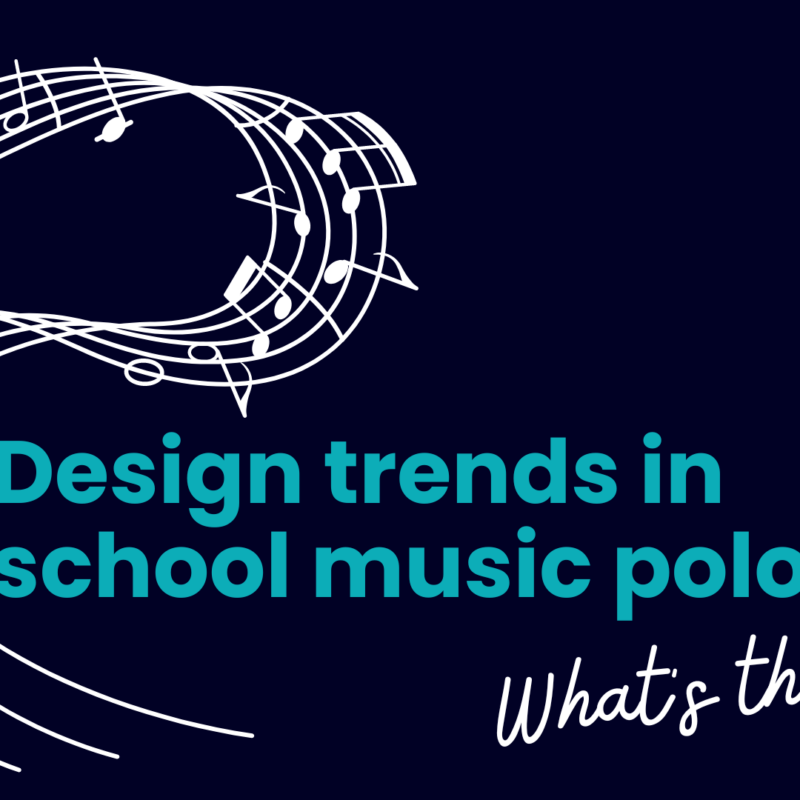 Design trends in school music polos