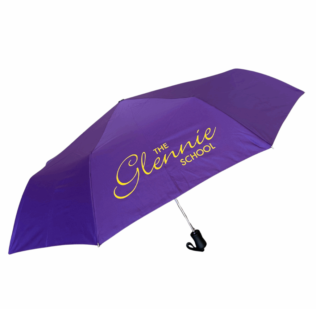 Foldable umbrella for the Glennie School